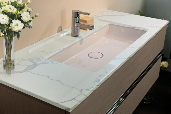 basin top bathroom table top quartz panel