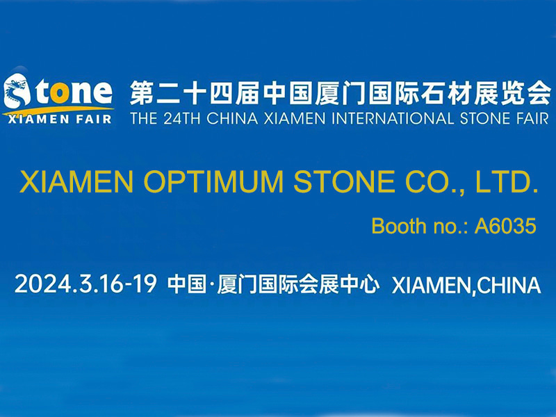 Bienvenue pour visiter le stand Optimum Stone à la foire de la pierre de Xiamen 2024
        