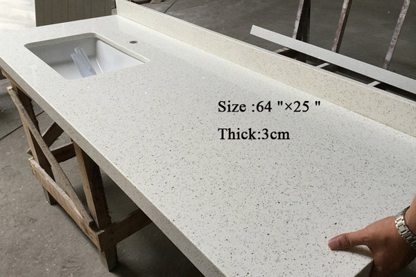 Brillo branco quartz kitchen table