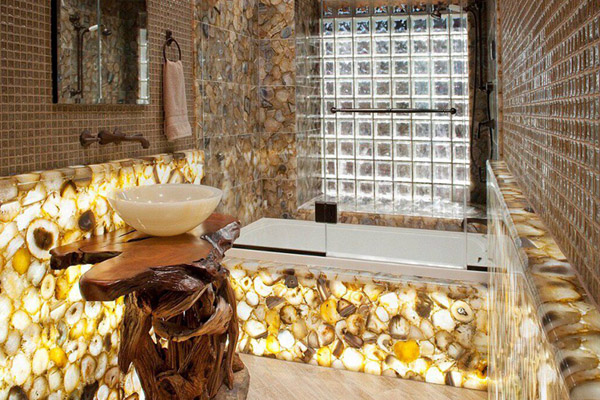 Bathroom decoration luxurious stone