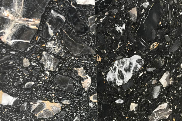 acid surface marble black tiles