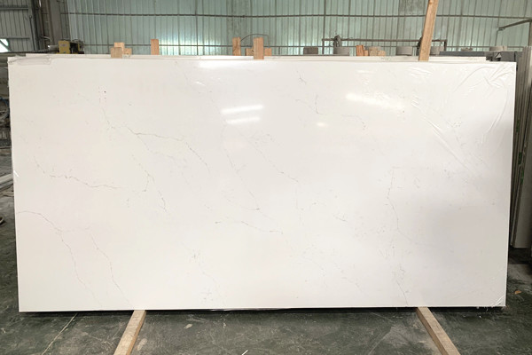 long marble vein quartz surface slab 