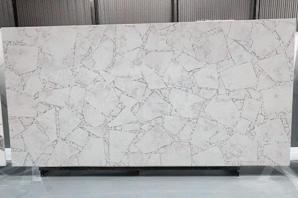 grey concrete quartz slab 