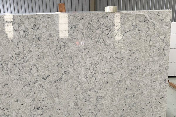 grey quartz slab for kitchen top