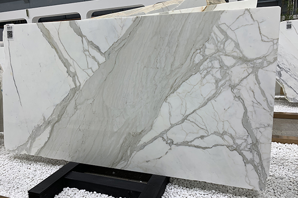 big vein white marble slab 