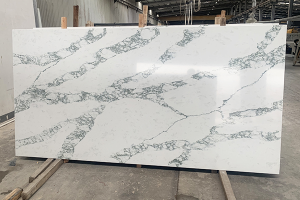 luxury green vein quartz color 