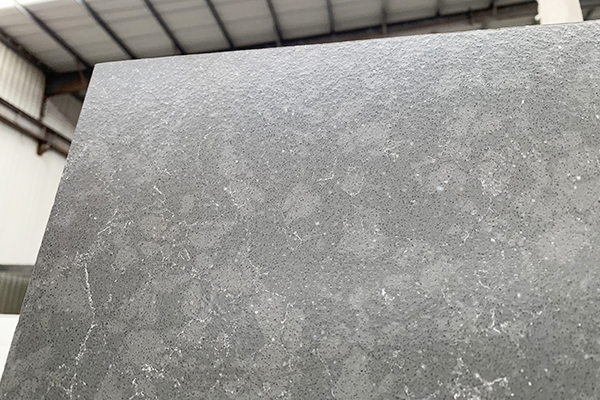 leathered surface grey quartz sheet