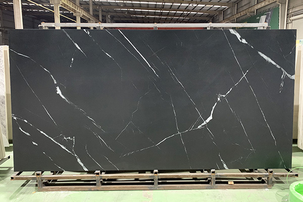 black stone with white vein