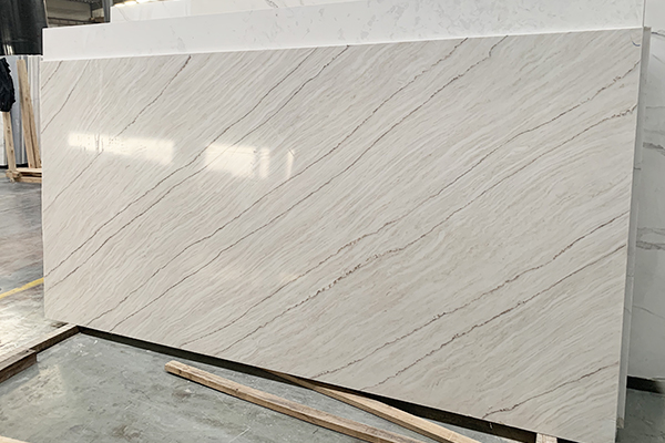 line marble type quartz sheet