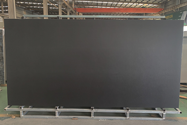 pure black engineered stone