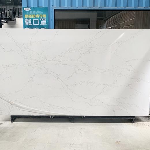 marble inspired quartz counter cooktop