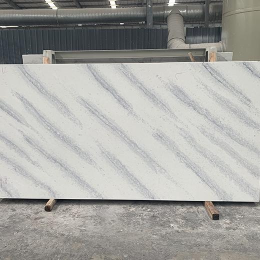 dalle de quartz de grande taille pour la conception de la chambre à coucher
