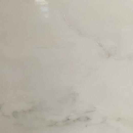 Durable white quartz slab